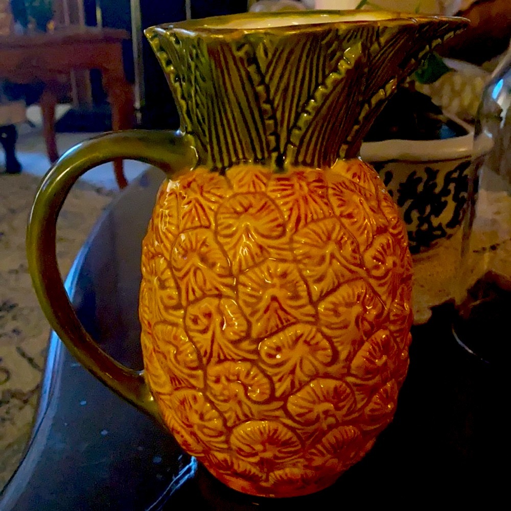 Vintage Studio Art Beautiful Pinapple Pitcher